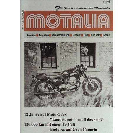 Motalia Heft 51 / Mai 1993 - 12 Jahre auf Moto Guzzi