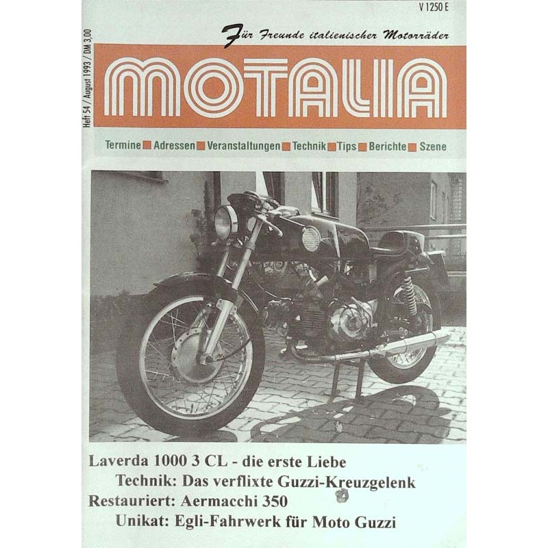 Motalia Heft 54 / August 1993 - Laverda 1000 3 CL