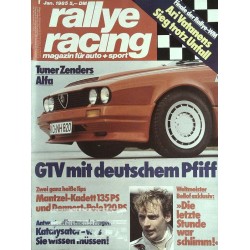 Rallye Racing Magazin 1 / Januar 1985 - Tuner Zenders Alfa