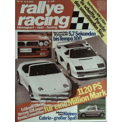 Rallye Racing Magazin 12 / 31 Mai 1989 - Exklusive Cabrios