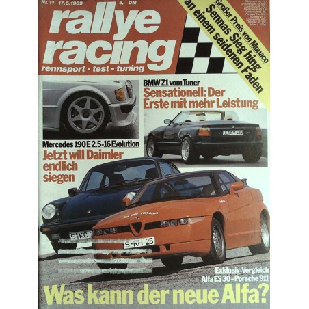 Rallye Racing Magazin 11 / 17 Mai 1989 - Alfa ES 30