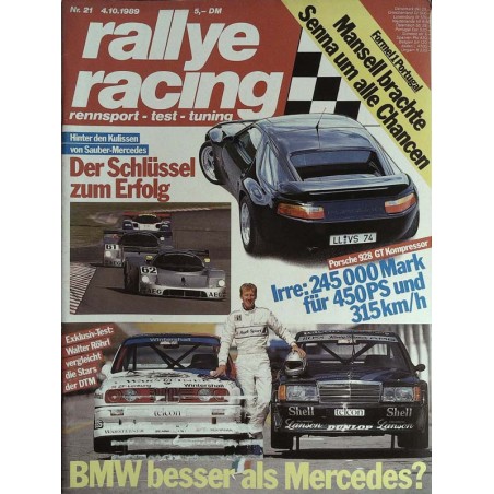 Rallye Racing Magazin 21 / 4 Oktober 1989 - BMW und Mercedes