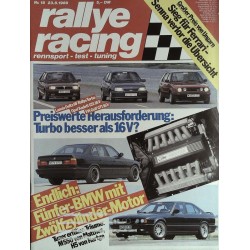 Rallye Racing Magazin 18 / 23 August 1989 - Fünfer BMW mit...