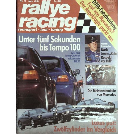 Rallye Racing Magazin 11 / November 1994 - Unter fünf Sekunden