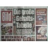 Bild Zeitung Montag, 20 Januar 2025 - Die Gehalts-Tabelle