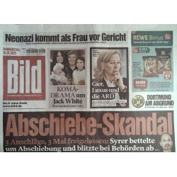 Bild Zeitung Donnerstag, 16 Januar 2025 - Abschiebe Skandal