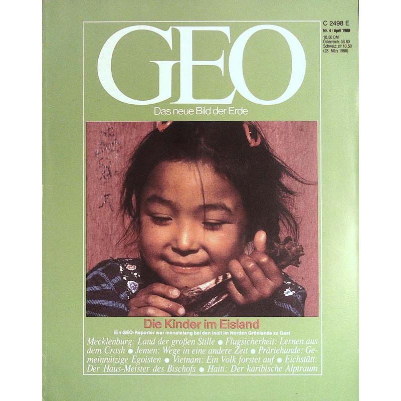 Geo Nr. 4 / April 1988 - Die Kinder im Eisland