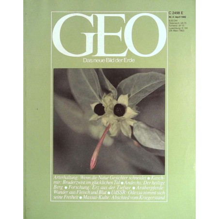 Geo Nr. 4 / April 1982 - Arterhaltung