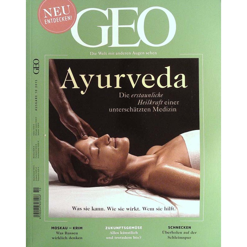 Geo Nr. 10 / Oktober 2015 - Ayurveda