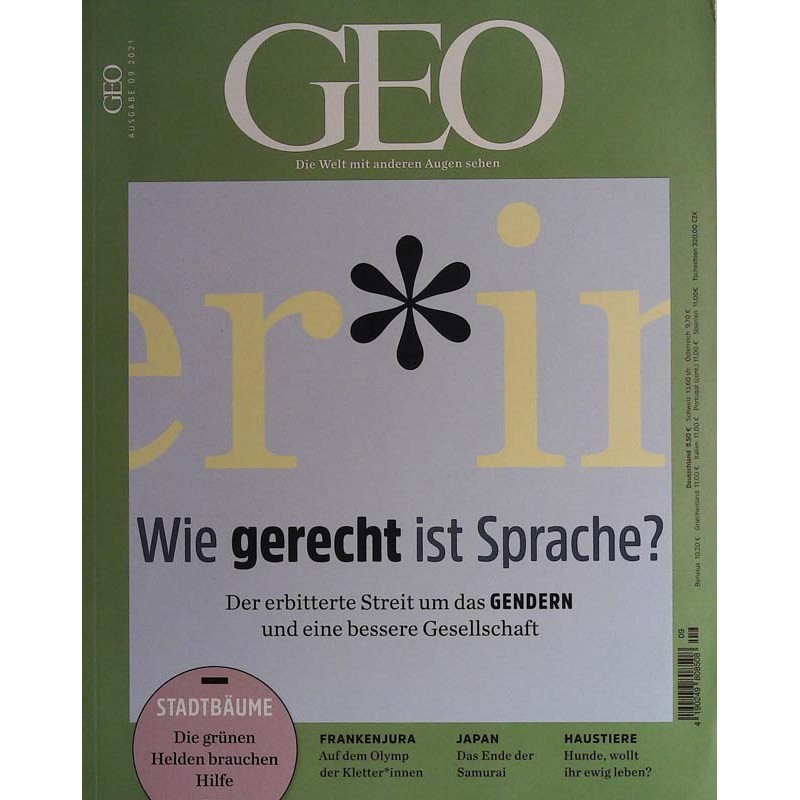 Geo Nr. 9 / September 2021 - Wie gerecht ist Sprache?