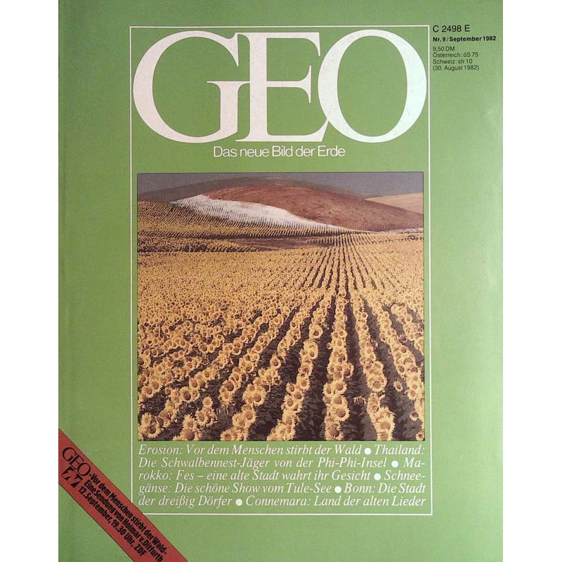 Geo Nr. 9 / September 1982 - Erosion