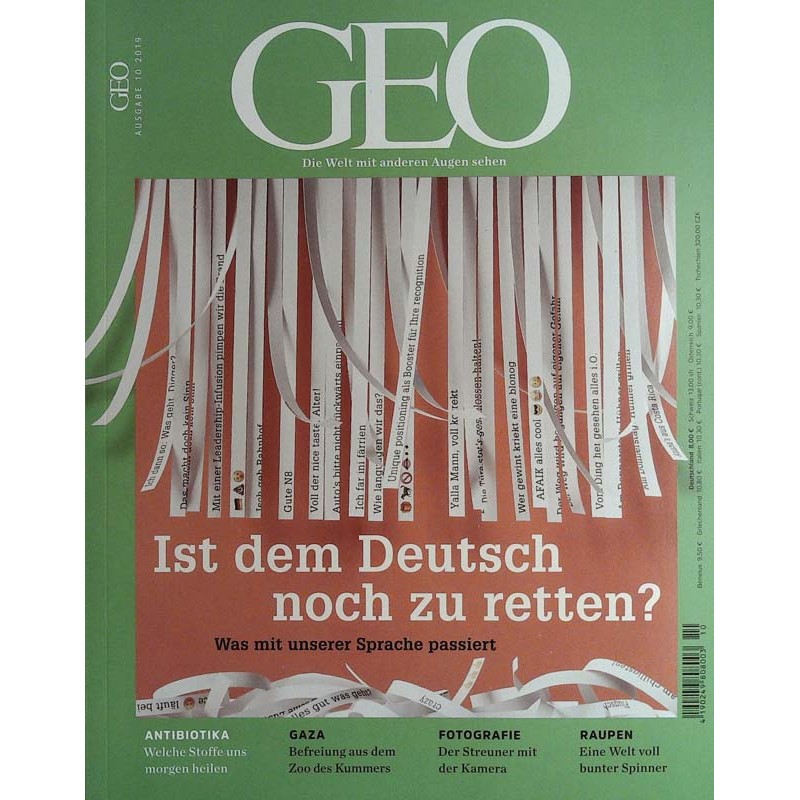 Geo Nr. 10 / Oktober 2019 - Was mit unserer Sprache passiert