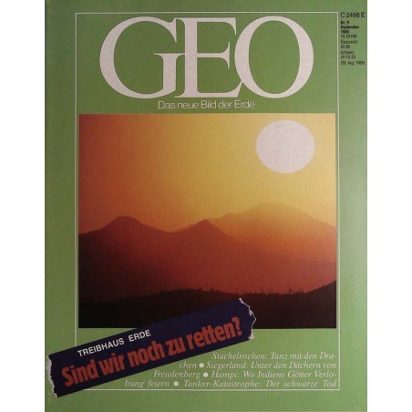 Geo Nr. 9 / September 1989 - Treibhaus Erde