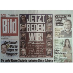 Bild Zeitung Mittwoch, 29 Januar 2025 - Jetzt reden wir