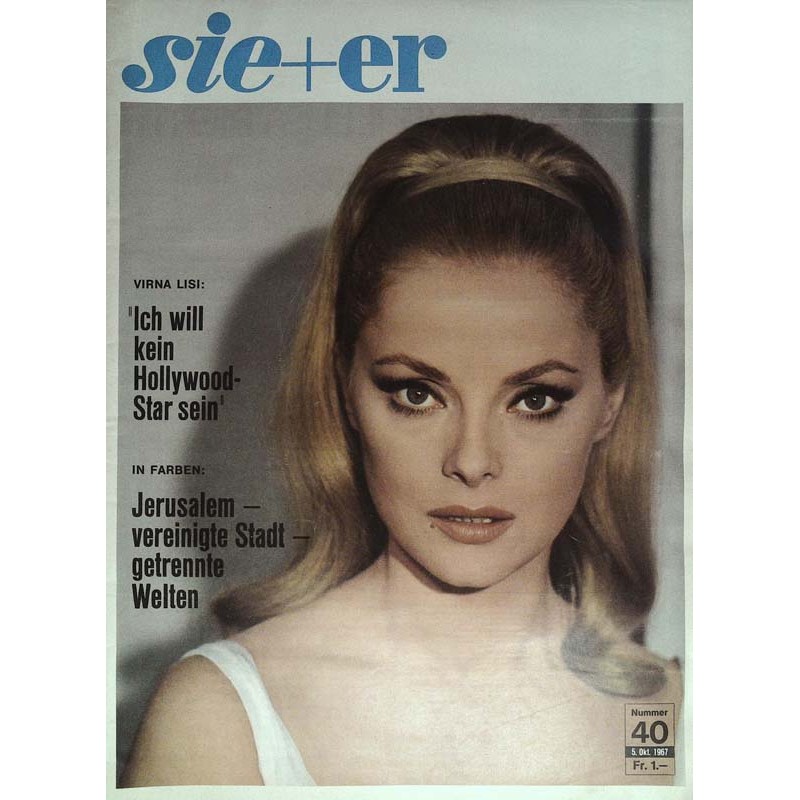 sie+er Nr.40 / 5 Oktober 1967 - Virna Lisi