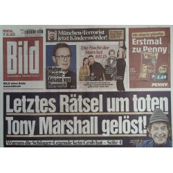 Bild Zeitung Montag, 17 Februar 2025 - Rätsel Tony Marshall