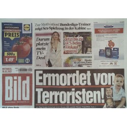 Bild Zeitung Mittwoch, 19 Februar 2025 - Ermordet von Terroristen!