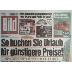 Bild Zeitung Freitag, 21 Februar 2025 - Urlaub günstigere Preise