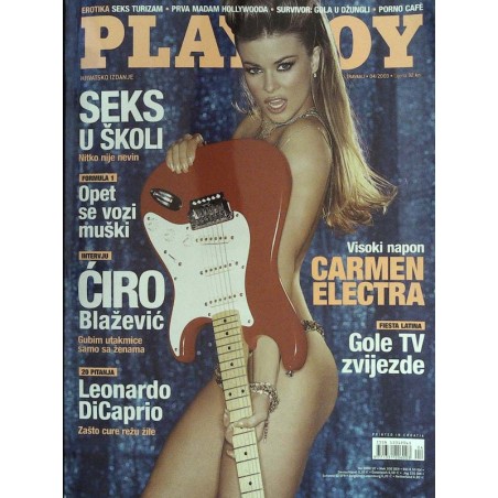 Playboy HR Nr.4 / Travanj / April 2003 - Carmen Electra