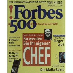 Forbes Nr. 8/August von 1992 - So werden Sie ihr eigener Chef