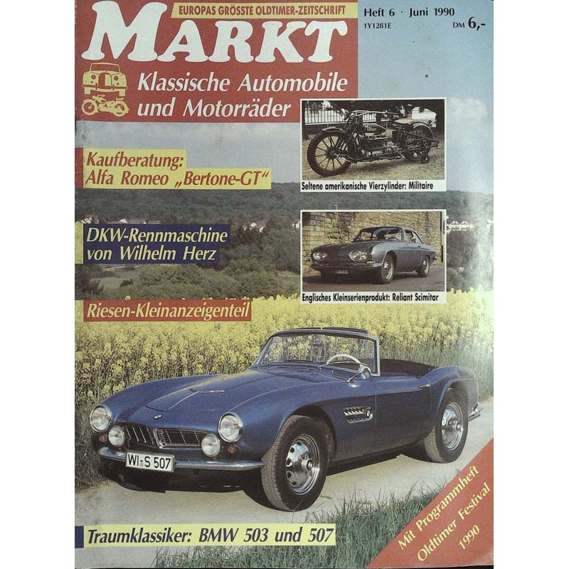 Markt Auto & Motor Heft.6 / Juni 1990 - BMW 503 und 507