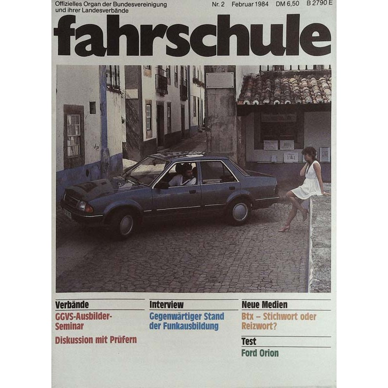 Fahrschule Nr.2 / Februar 1984 - Test Ford Orion