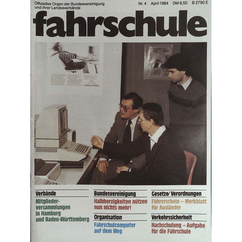 Fahrschule Nr.4 / April 1984 - Fahrschulcomputer