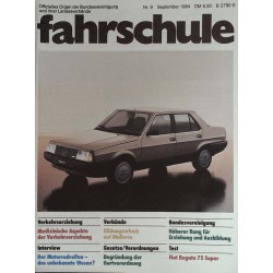 Fahrschule Nr.9 / September 1984 - Fiat Regata 75 Super