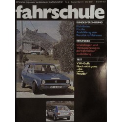 Die Fahrschule Nr.9 / September 1974 - VW Golf