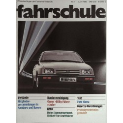 Fahrschule Nr.4 / April 1983 - Test Ford Sierra