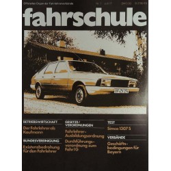 Die Fahrschule Nr.7 / Juli 1977 - Simca 1307 S