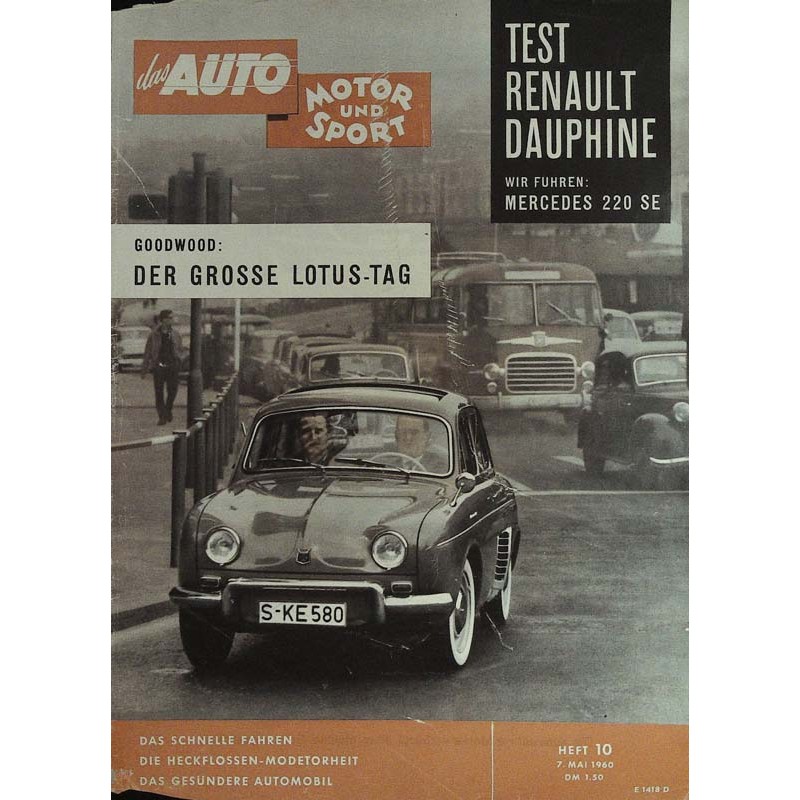 auto motor & sport Heft 10 / 7 Mai 1960 - Renault Dauphine