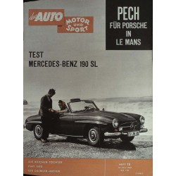 auto motor & sport Heft 15 / 16 Juli 1960 - Mercedes Benz 190 SL