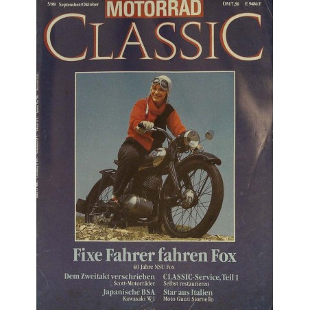 Motorrad Classic 5/89 - Sep./Okt. 1989 - NSU Fox