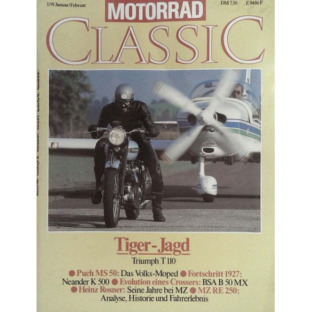 Motorrad Classic 1/91 - Januar/Februar 1991 - Triumph T 110