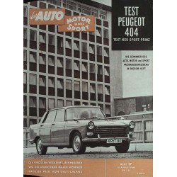 auto motor & sport Heft 17 / 13 August 1960 - Test Peugeot 404