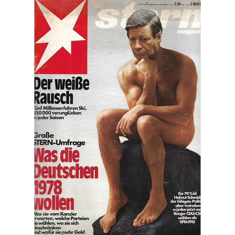 stern Heft Nr.1 / 29 Dezember 1977 - Was die Deutschen 1978 wollen