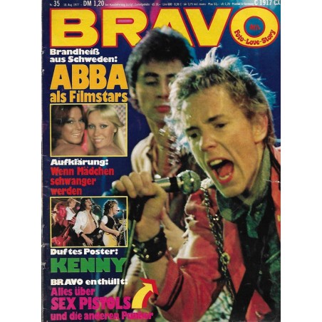 BRAVO Nr.35 / 18 August 1977 - Alles über Sex Pistols