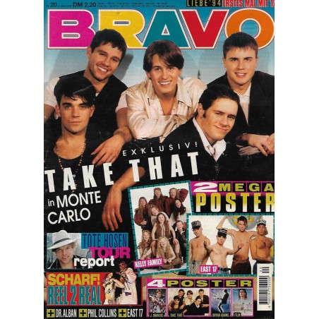 BRAVO Nr.20 / 11 Mai 1994 - Take That in Monte Carlo