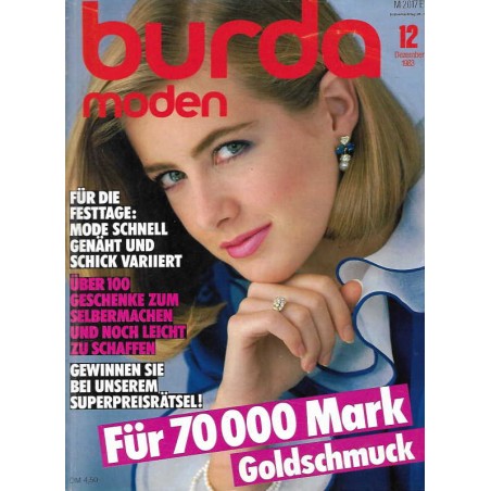 burda Moden 12/Dezember 1983 - Für die Festtage