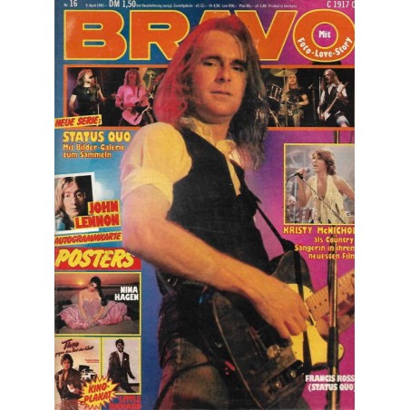 BRAVO Nr.16 / 9 April 1981 - Francis Rossi