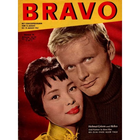 BRAVO Nr.33 / 8 August 1961 - Helmut Griem und Akiko