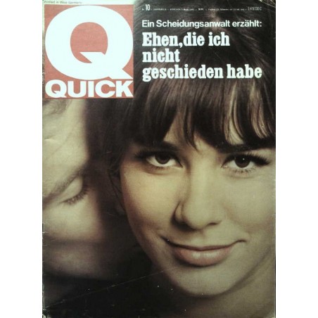 Quick Heft Nr.10 / 7 März 1965 - Ein Scheidungsanwalt erzählt