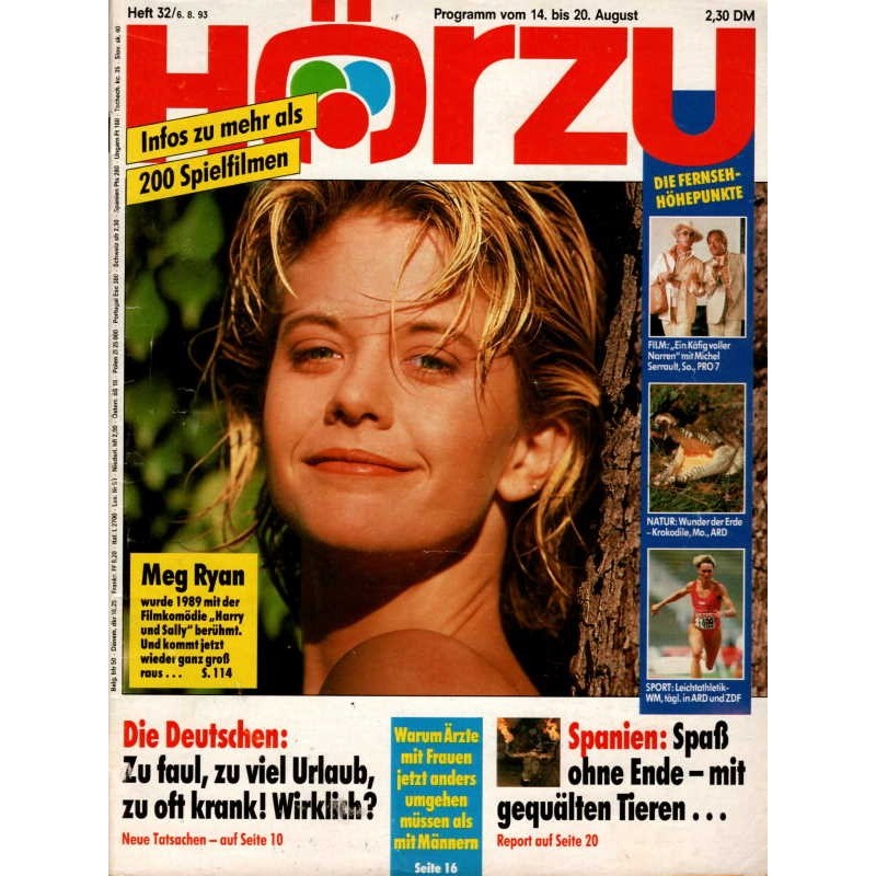 HÖRZU 32 / 14 bis 20 August 1993 - Meg Ryan