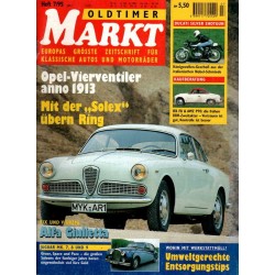 Oldtimer Markt Heft 7/Juli 1995 - Alfa Giulietta