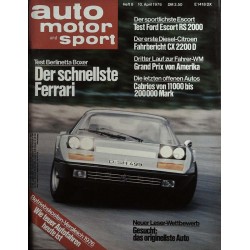auto motor & sport Heft 8 / 10 April 1976 - Berlinetta Boxer