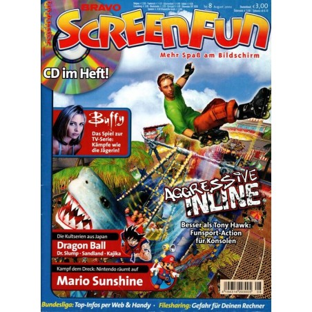 Bravo Screenfun Nr. 8 / August 2002 - Aggressive Inline Magazin